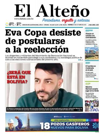 Portada del día de El Alteño