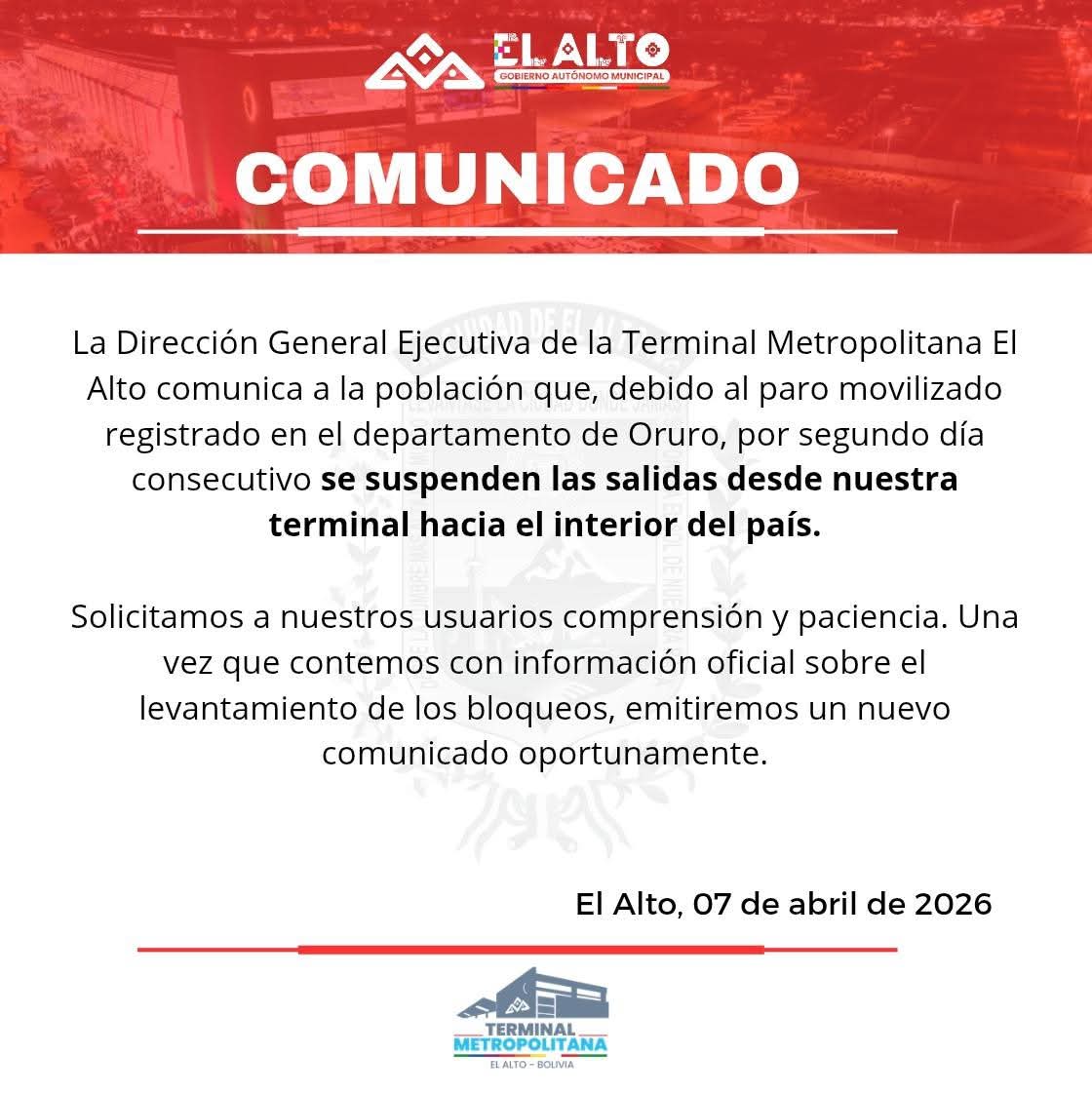 Terminal Metropolitana El Alto 