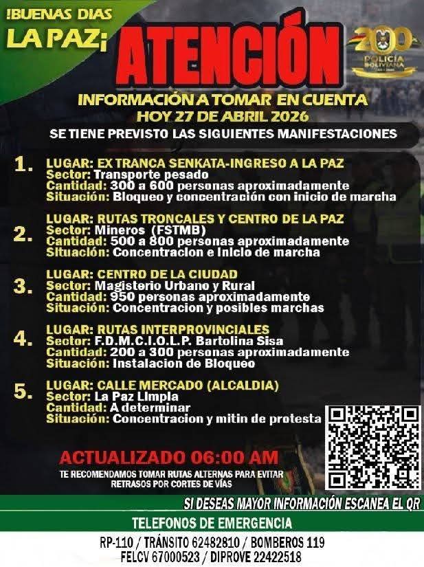 Policía movilizaciones 