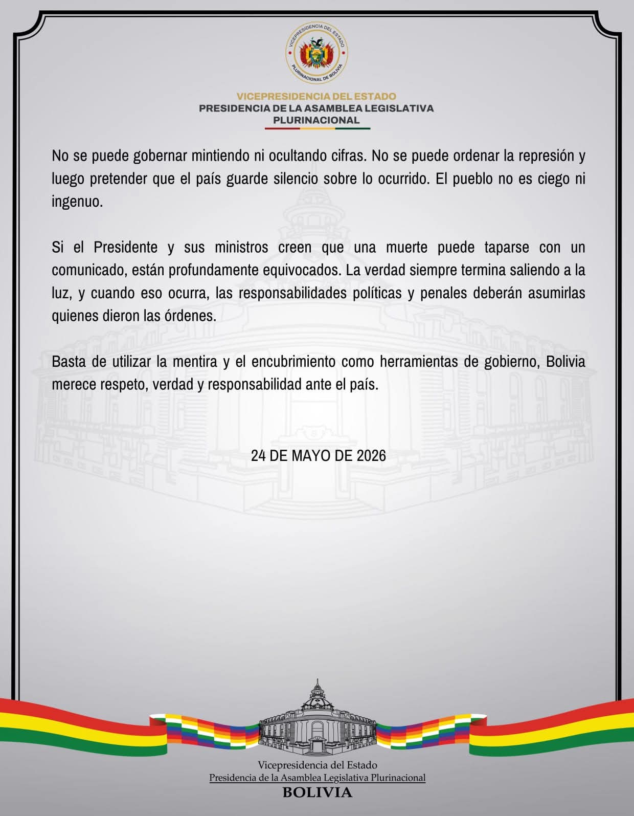 COMUNICADO VICEPRESIDENCIA 