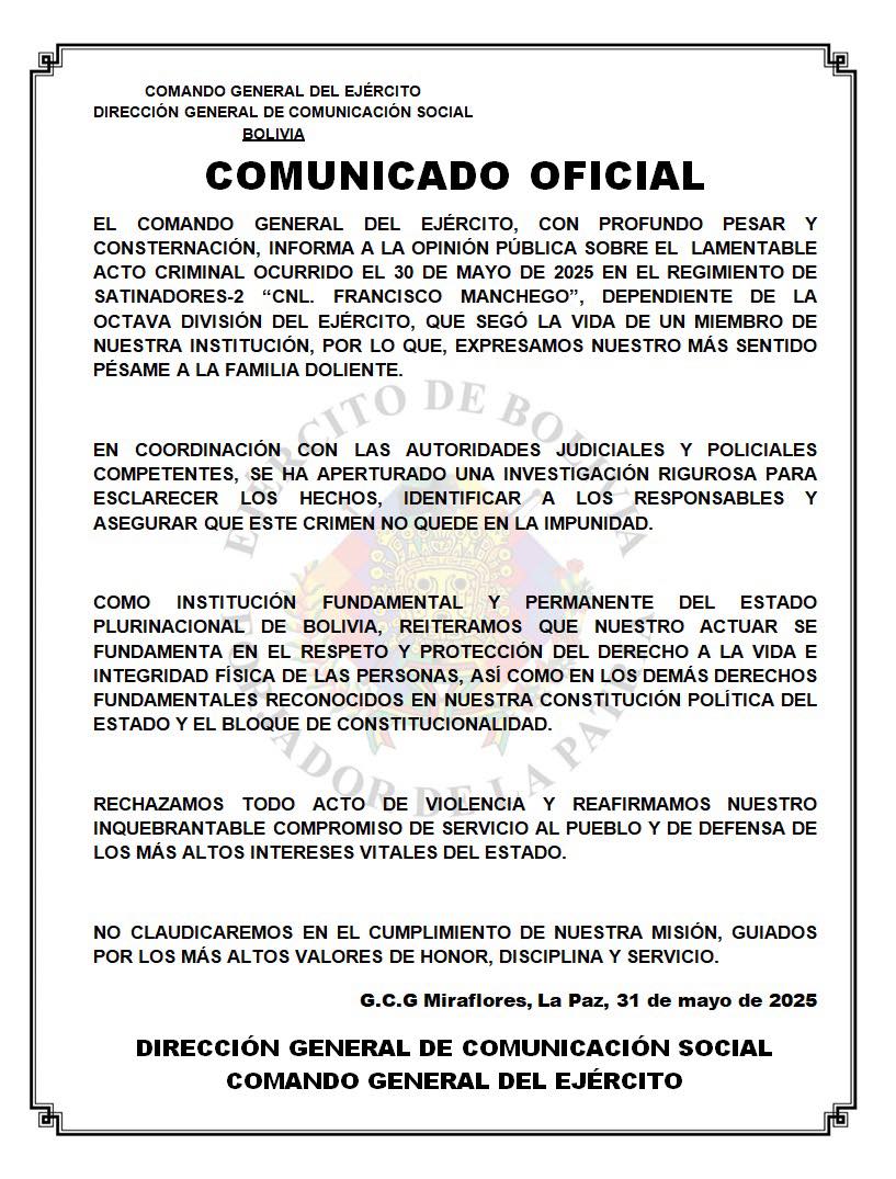 Comuncado