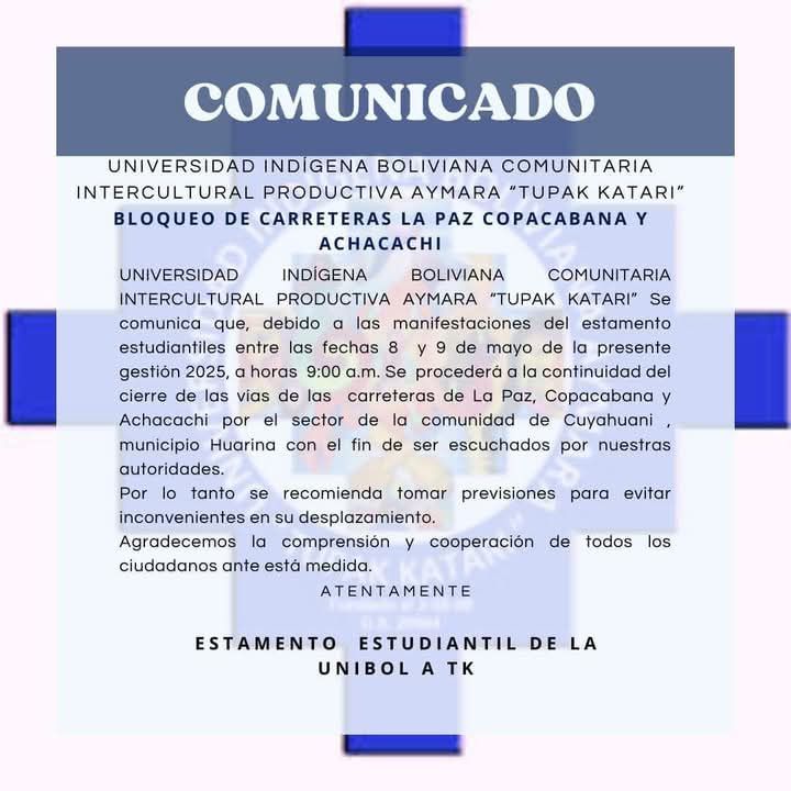 comunicado