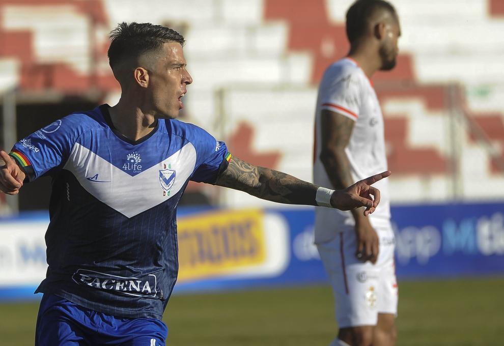 Sanguinetti, autor del primer gol.