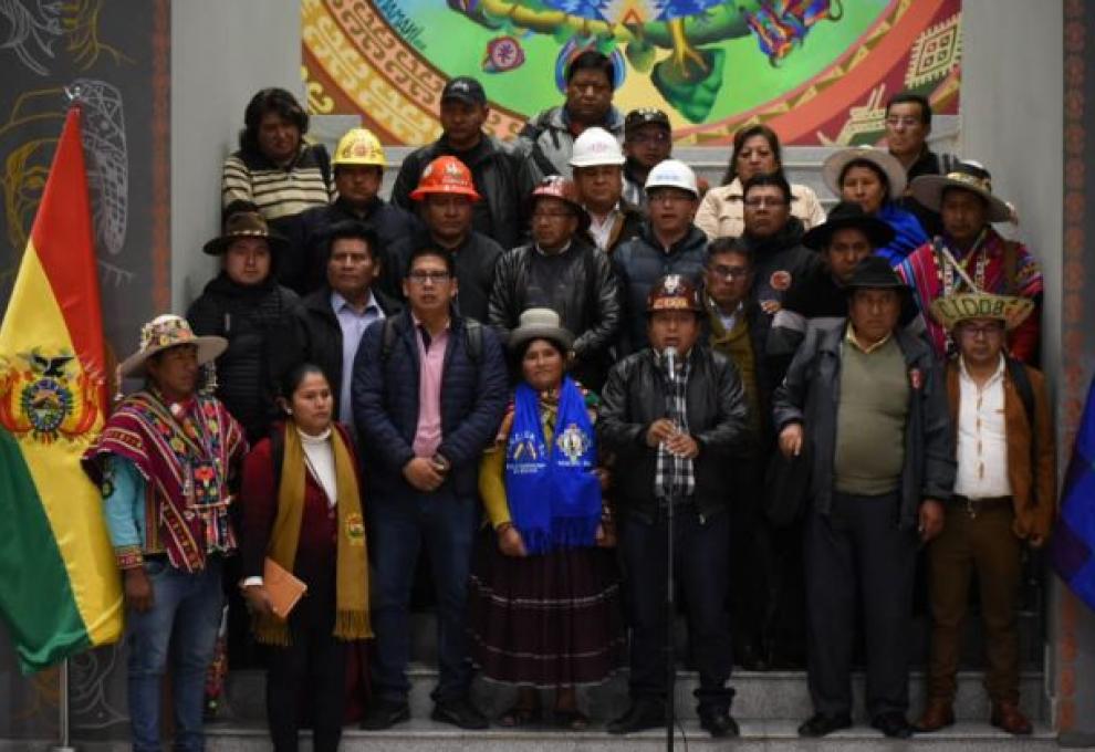 Conclusiones del gabinete social. Foto: ABI. 