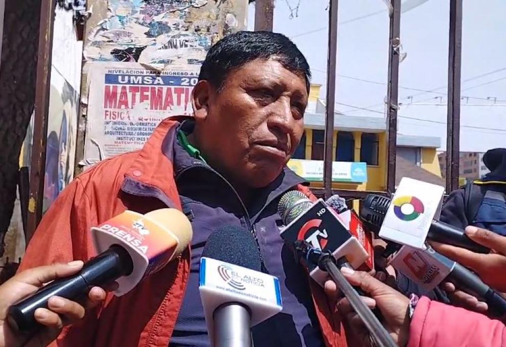 Dirigente del transporte pesado, Domingo Ramos. Foto: Captura de video. 