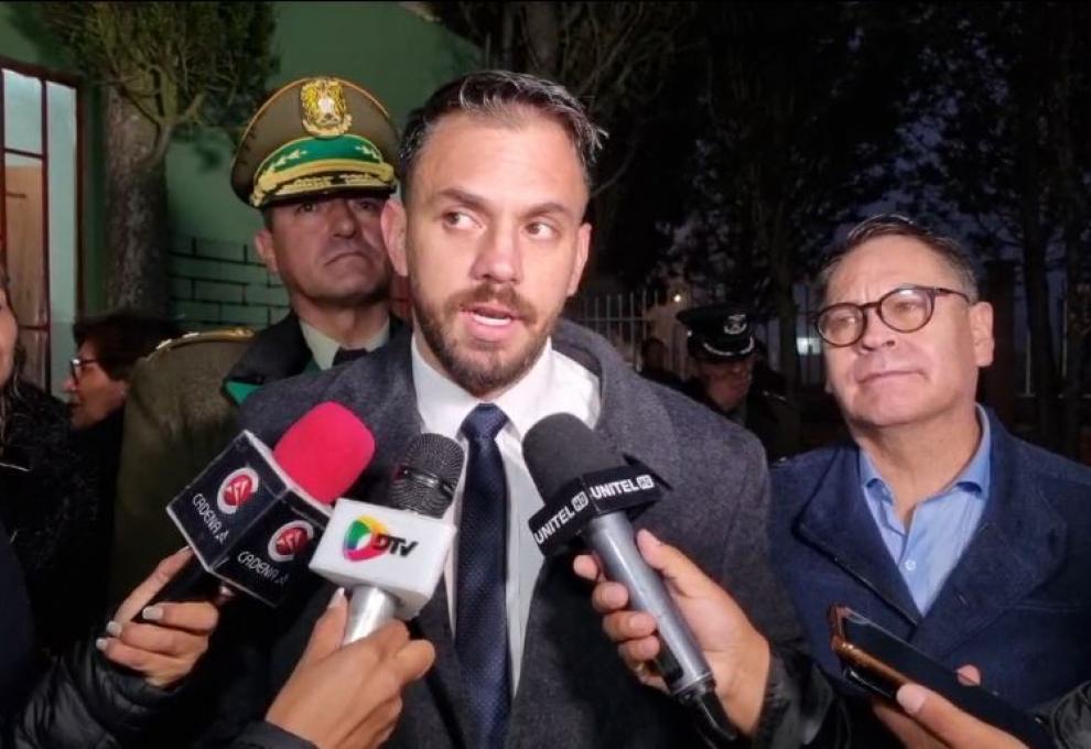 Ministro de Gobierno, Eduardo Del Castillo. Foto: Captura de video.