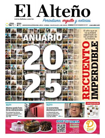 Portada del día de El Alteño 