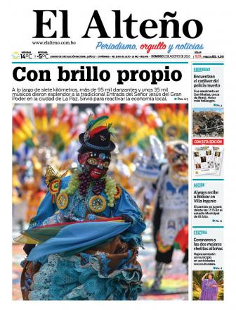 Portada del día de El Alteño 