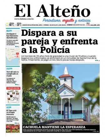 Portada del día de El Alteño 